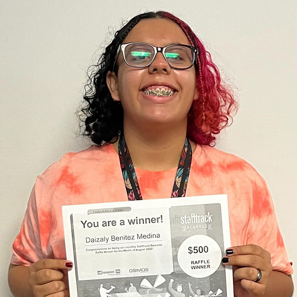 Daizaly Benitez Stafftrack app winner